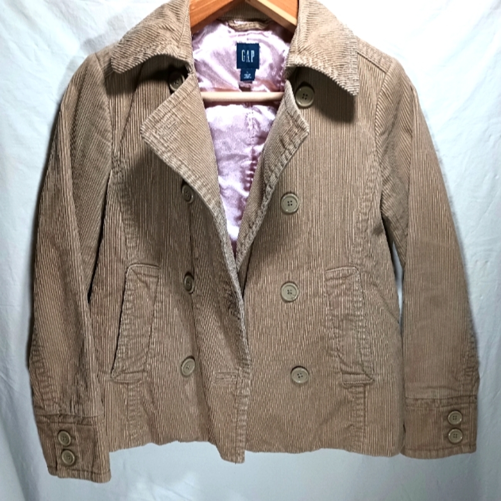 Gap Corduroy Tan Single Button Foldable Lapel Wom… - image 1